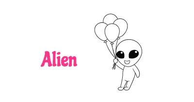 外星人涂色页 👽
