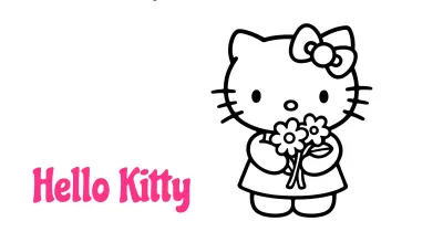 凯蒂猫涂色页