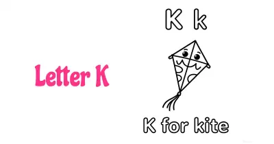字母K涂色页