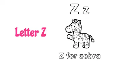 字母Z涂色页