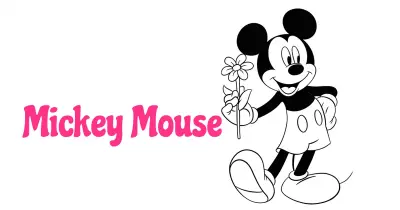 米老鼠涂色页 🐭🎨