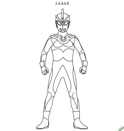 艾斯奥特曼 ウルトラマンエース ウルトラマンA  Ultraman Ace 超人王牌 超人力霸王艾斯 – 免费可打印简笔画涂色画