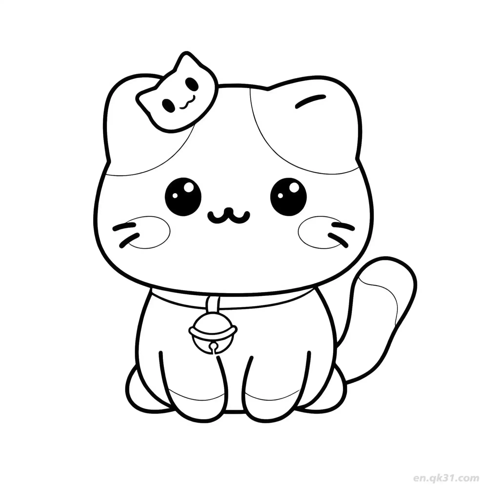 免费 猫 19简笔画 素描 涂鸦 - 免费可打印可爱猫 下载PDF 简笔画涂色页