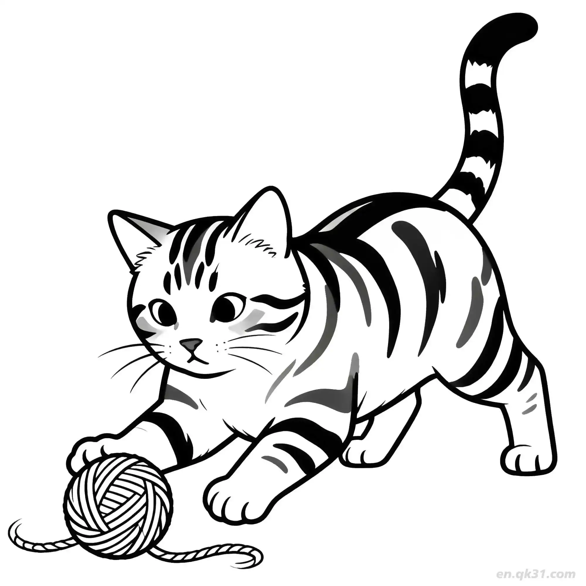 免费 猫 59简笔画 素描 涂鸦 - 免费可打印可爱猫 下载PDF 简笔画涂色页