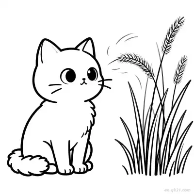 猫 70简笔画 素描 涂鸦 - 免费可打印可爱猫 下载PDF – 免费可打印简笔画涂色画