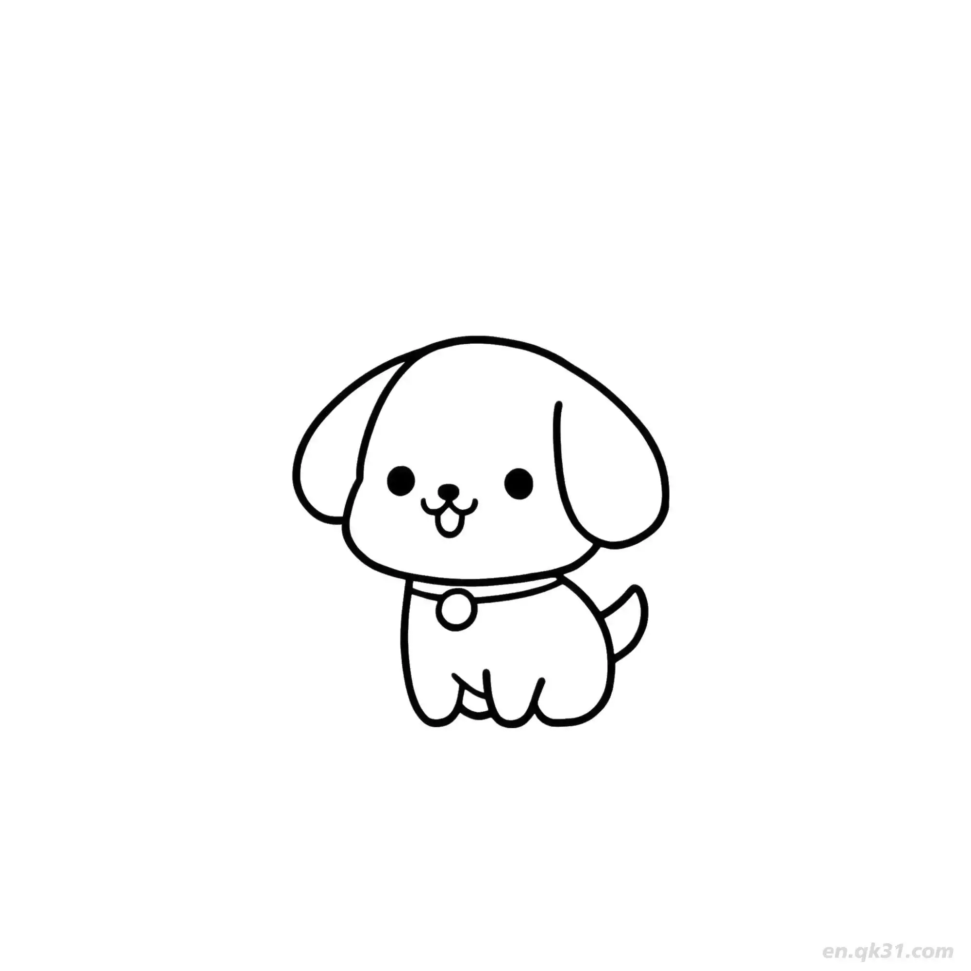 免费 狗 36简笔画 素描 涂鸦 - 免费可打印狗 下载PDF 简笔画涂色页