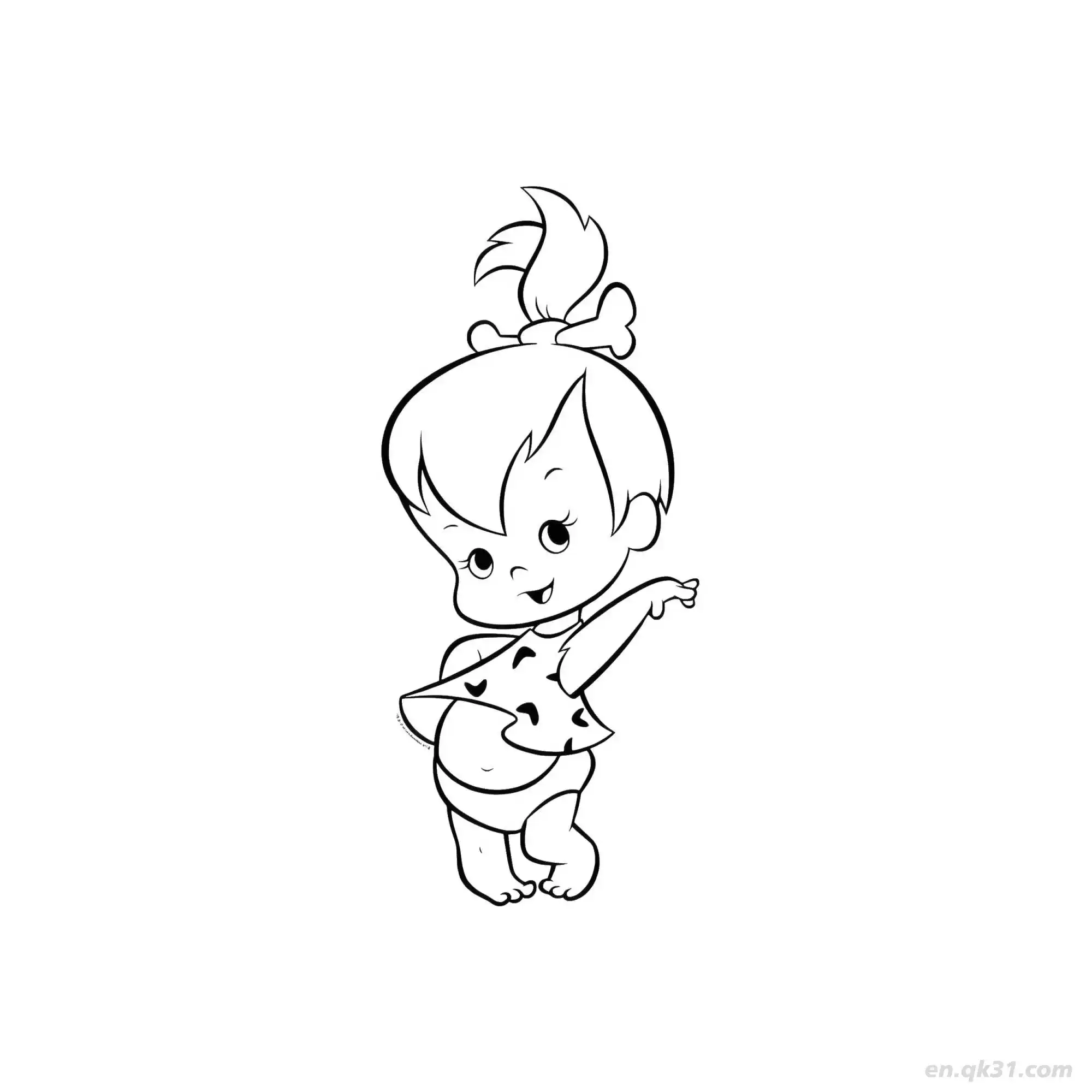 跳舞的婴儿 简笔画 素描 涂鸦 - 免费可打印 婴儿简笔画 下载PDF简笔画涂色画 – 为儿童和成人提供的免费可打印简笔画涂色画