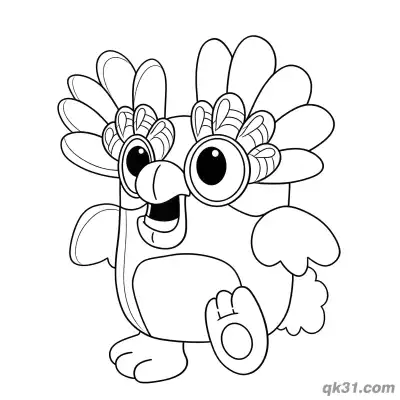 Chattermax洗手盆场景简笔画涂色页 | 可打印PDF – 免费可打印简笔画涂色画