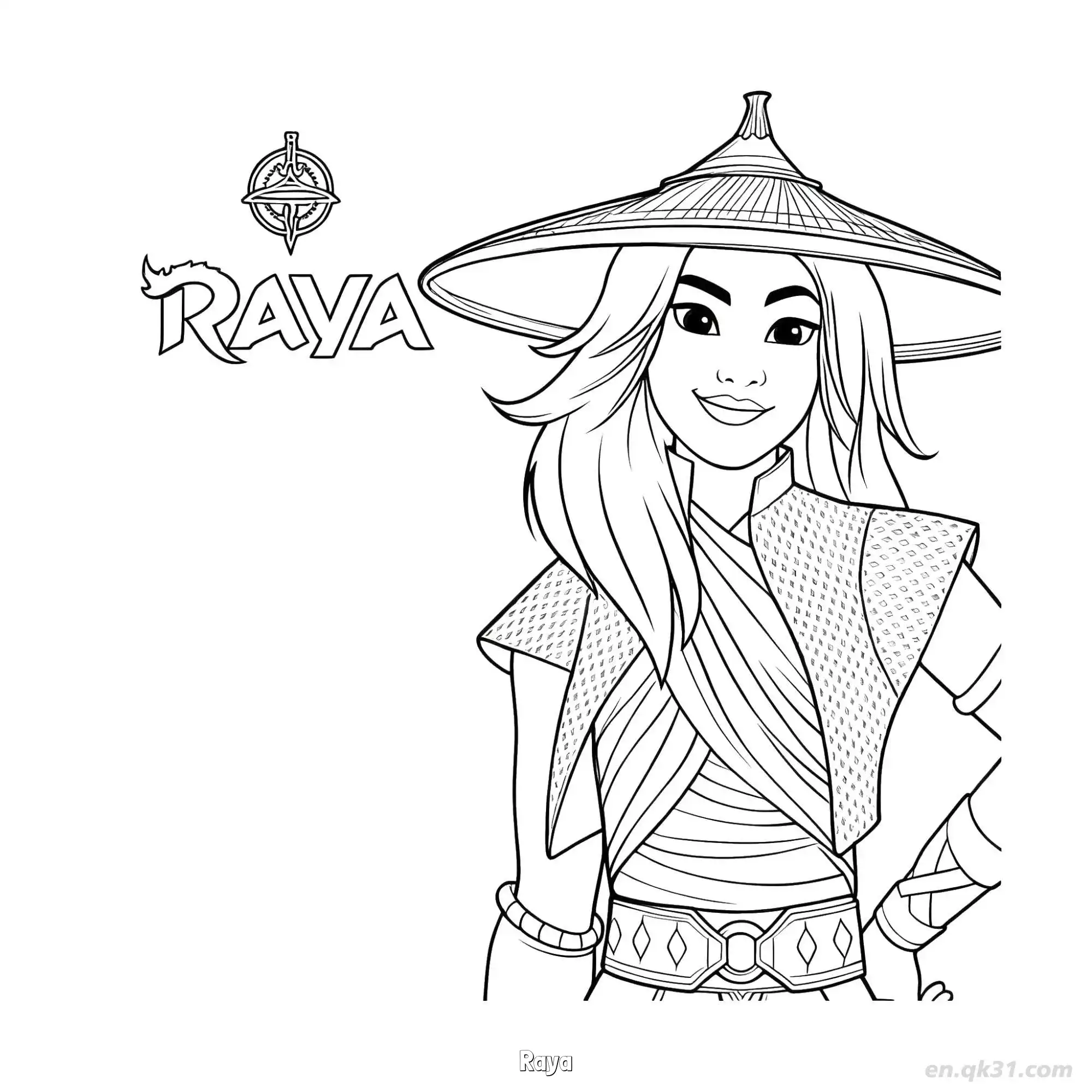 免费 拉雅 1简笔画 素描 涂鸦 - 免费可打印迪士尼 寻龙传说 下载PDF 简笔画涂色页