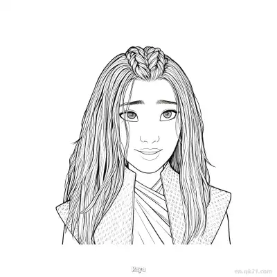 拉雅 18简笔画 素描 涂鸦 - 免费可打印迪士尼 寻龙传说 下载PDF – 免费可打印简笔画涂色画