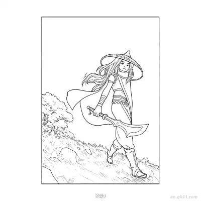拉雅 19简笔画 素描 涂鸦 - 免费可打印迪士尼 寻龙传说 下载PDF – 免费可打印简笔画涂色画