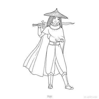 拉雅 5简笔画 素描 涂鸦 - 免费可打印迪士尼 寻龙传说 下载PDF – 免费可打印简笔画涂色画