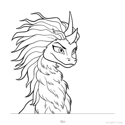 希苏 5简笔画 素描 涂鸦 - 免费可打印迪士尼 寻龙传说 下载PDF – 免费可打印简笔画涂色画