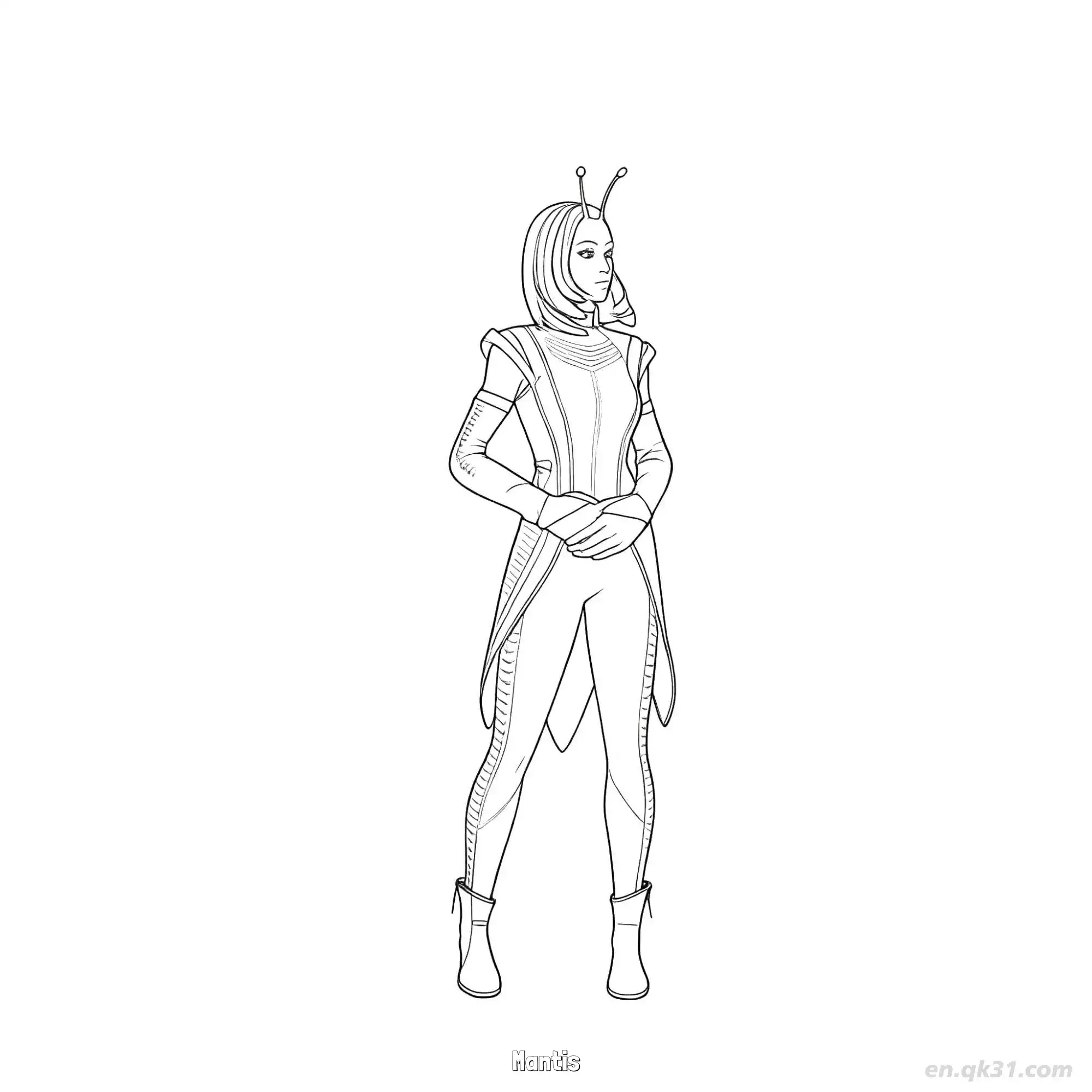 免费 螳螂 简笔画 素描 涂鸦 - 免费可打印堡垒之夜 漫威系列 下载PDF 简笔画涂色页