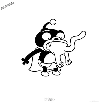 尼布勒 4简笔画 素描 涂鸦 - 免费可打印飞出个未来 下载PDF – 免费可打印简笔画涂色画