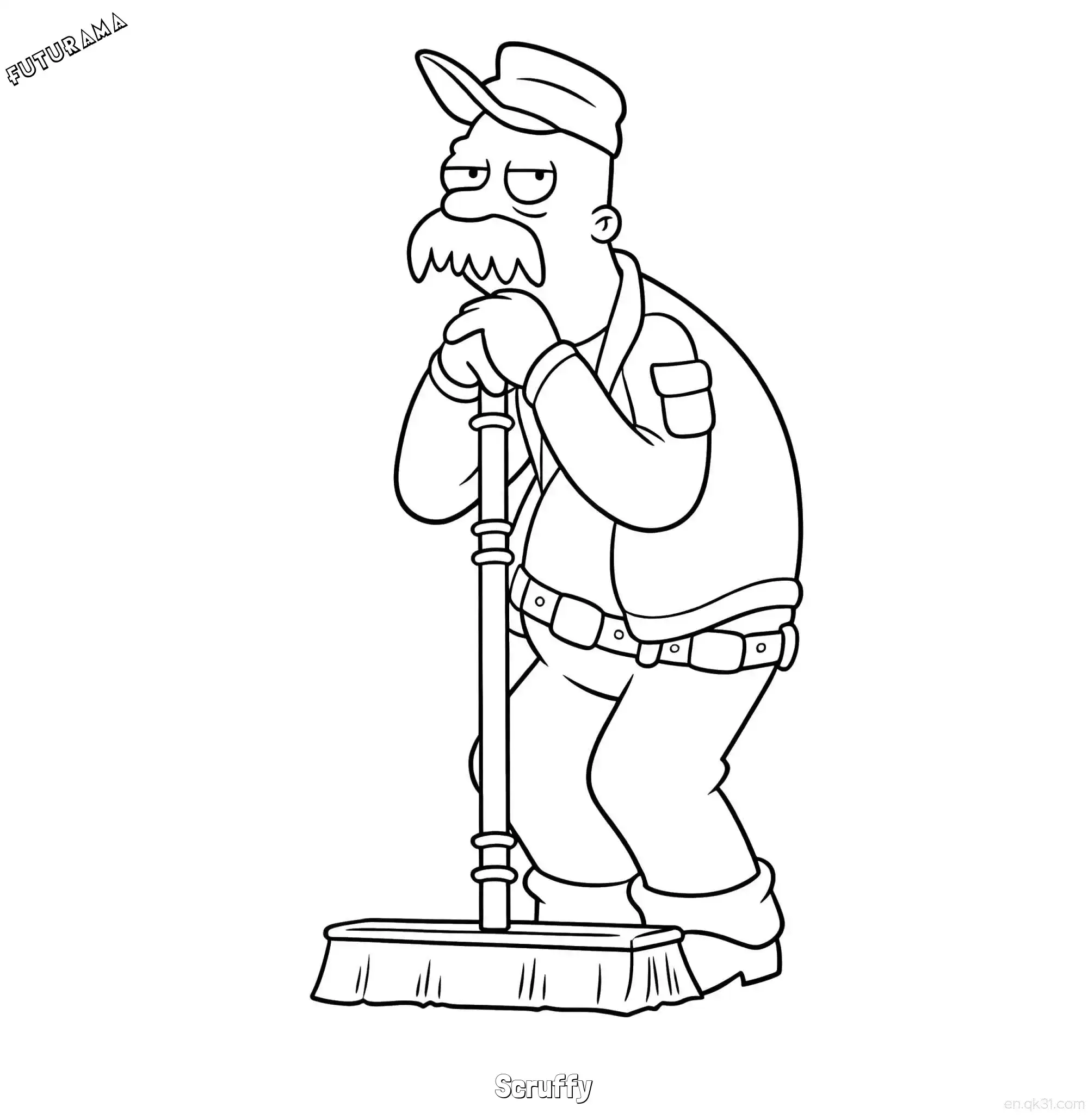免费 斯克拉菲 简笔画 素描 涂鸦 - 免费可打印飞出个未来 下载PDF 简笔画涂色页