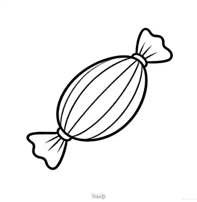糖果 3简笔画 素描 涂鸦 - 免费可打印万圣节 下载PDF – 免费可打印简笔画涂色画