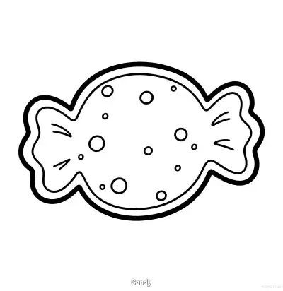 糖果 8简笔画 素描 涂鸦 - 免费可打印万圣节 下载PDF – 免费可打印简笔画涂色画