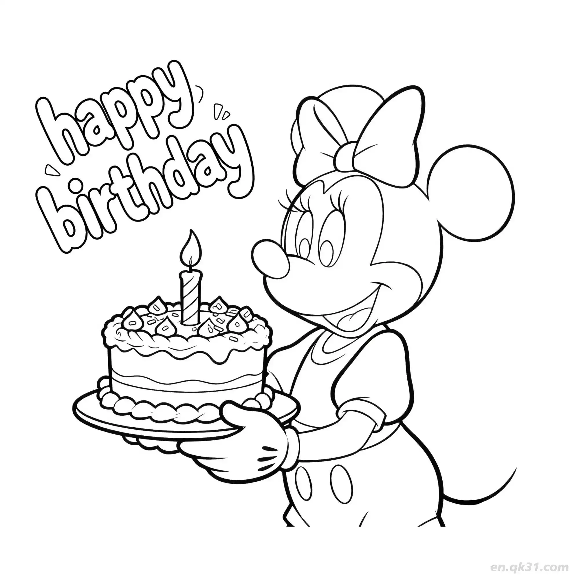 免费 生日快乐 40简笔画 素描 涂鸦 - 免费可打印 生日简笔画 下载PDF 简笔画涂色页