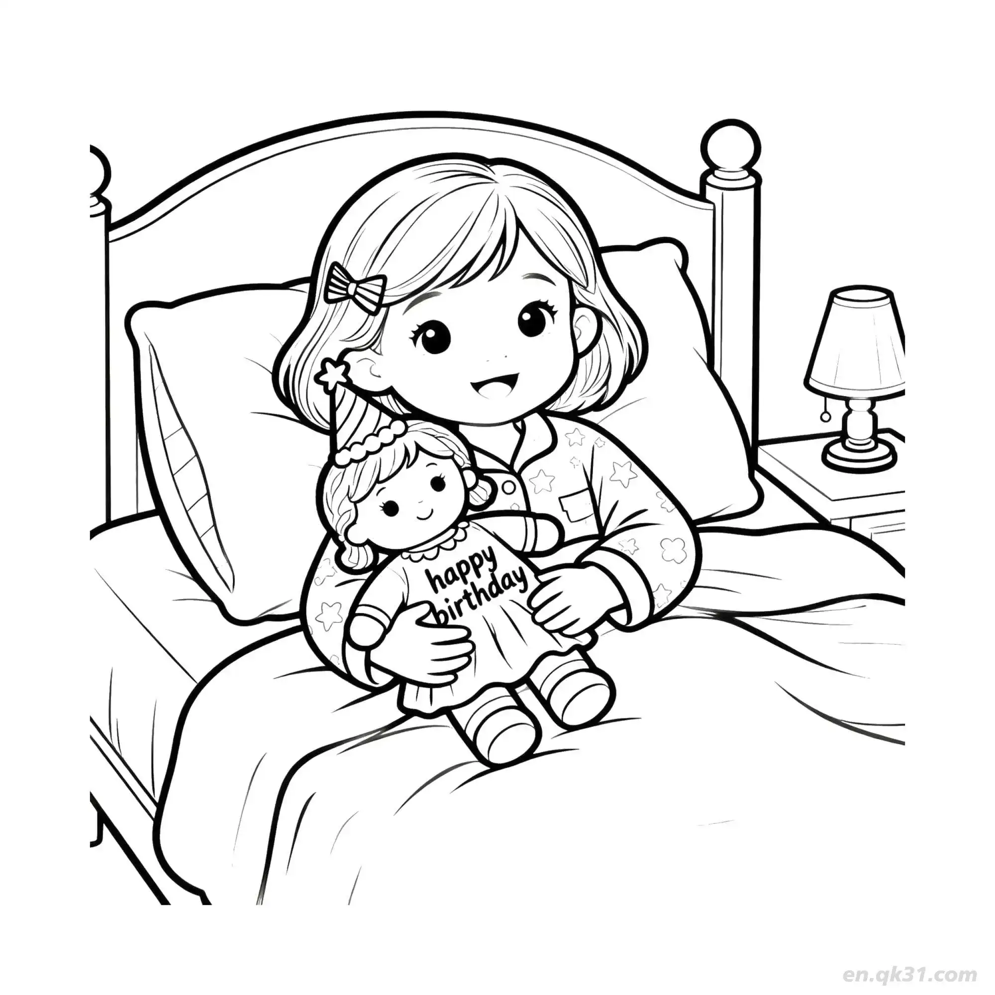 免费 生日快乐 49简笔画 素描 涂鸦 - 免费可打印 生日简笔画 下载PDF 简笔画涂色页