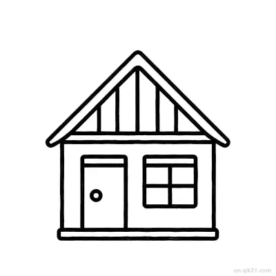 木屋 3简笔画 素描 涂鸦 - 免费可打印 房子简笔画 下载PDF – 免费可打印简笔画涂色画