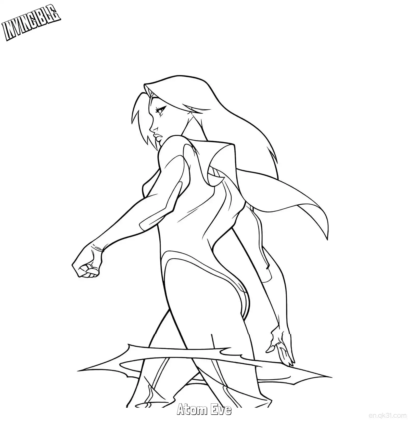 免费 原子伊芙 2简笔画 素描 涂鸦 - 免费可打印无敌少侠 下载PDF 简笔画涂色页