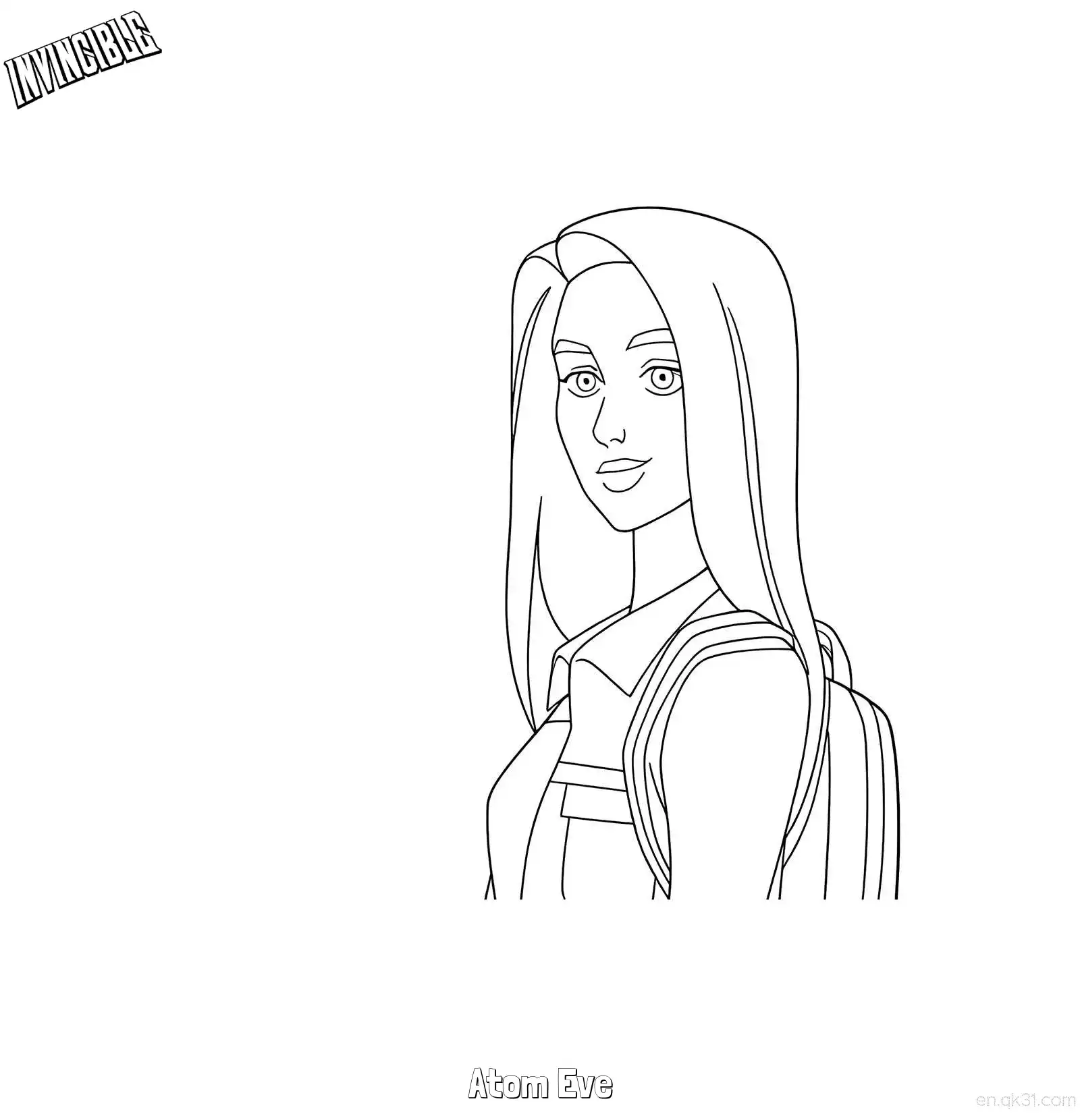 免费 原子伊芙 3简笔画 素描 涂鸦 - 免费可打印无敌少侠 下载PDF 简笔画涂色页