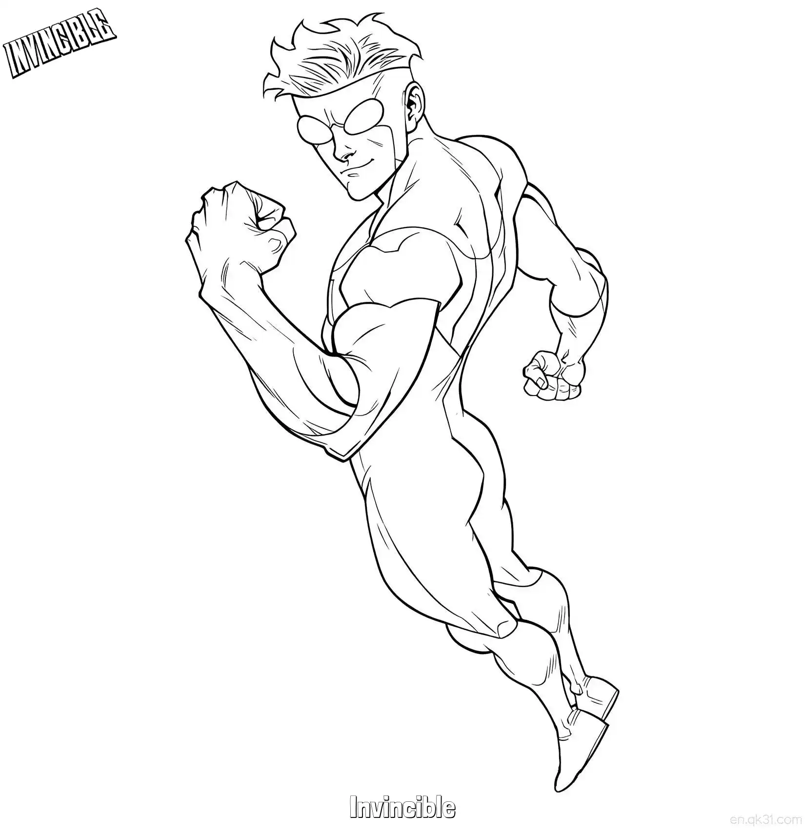 免费 无敌少侠 2简笔画 素描 涂鸦 - 免费可打印无敌少侠 下载PDF 简笔画涂色页