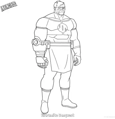 维尔特鲁米特征服者 简笔画 素描 涂鸦 - 免费可打印无敌少侠 下载PDF – 免费可打印简笔画涂色画