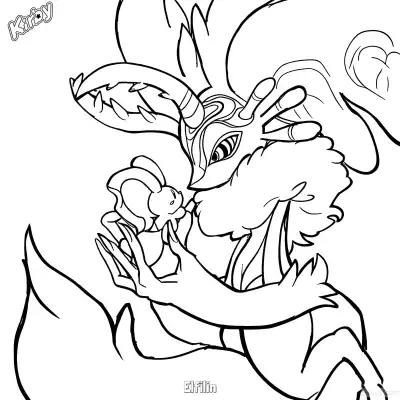 艾菲灵 简笔画 素描 涂鸦 - 免费可打印星之卡比 下载PDF – 免费可打印简笔画涂色画