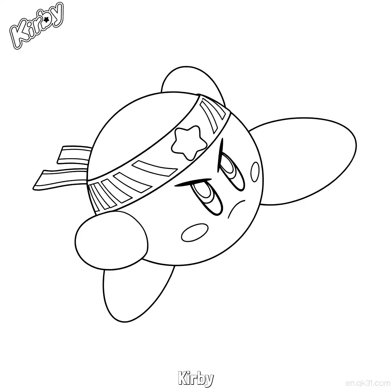 免费 卡比 18简笔画 素描 涂鸦 - 免费可打印星之卡比 下载PDF 简笔画涂色页