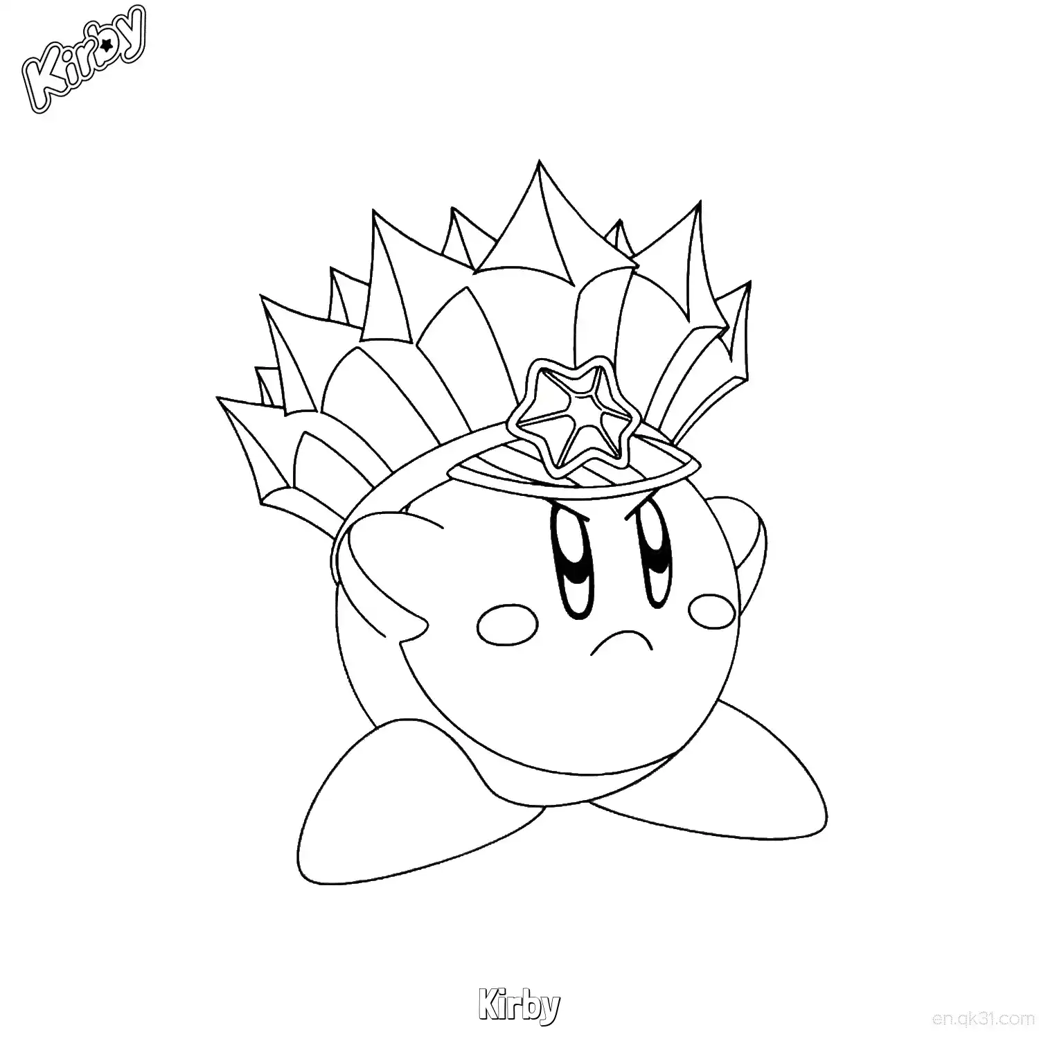 免费 卡比 31简笔画 素描 涂鸦 - 免费可打印星之卡比 下载PDF 简笔画涂色页