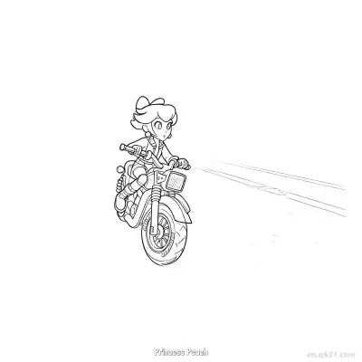桃花公主 8简笔画 素描 涂鸦 - 免费可打印马力欧卡丁车 下载PDF – 免费可打印简笔画涂色画