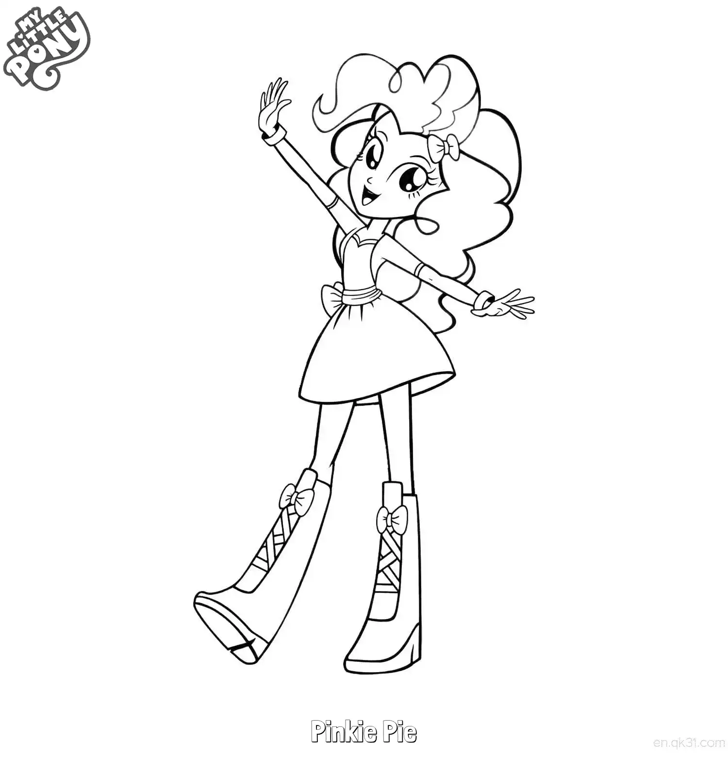 免费 碧琪 10简笔画 素描 涂鸦 - 免费可打印小马宝莉 下载PDF 简笔画涂色页