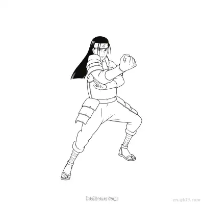 千手柱间战斗准备姿势火影忍者涂色页  – 免费可打印简笔画涂色画