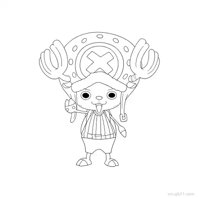 尤斯塔斯·基德特写愤怒海贼王涂色  – 免费可打印简笔画涂色画