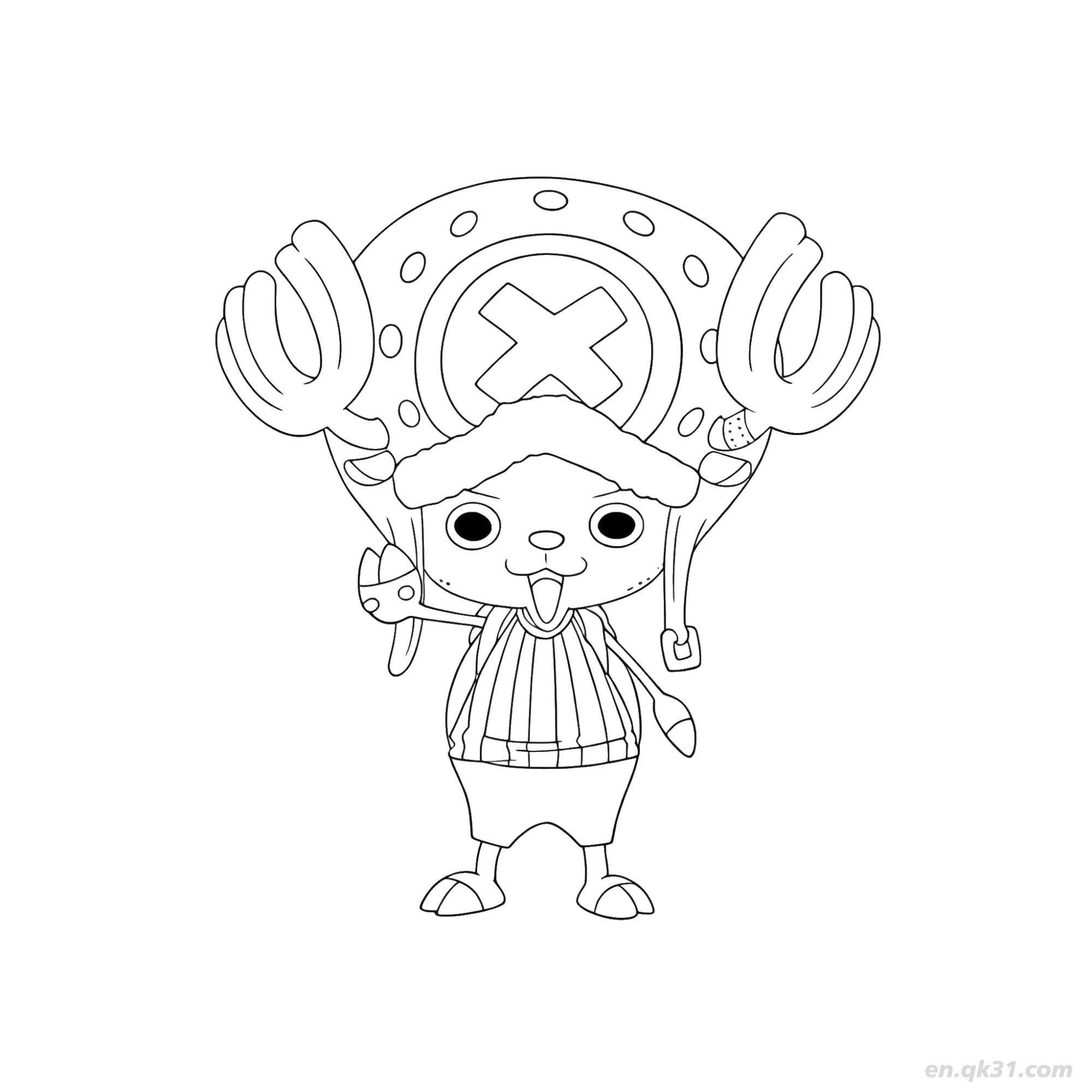 免费 尤斯塔斯·基德特写愤怒海贼王涂色  简笔画涂色页
