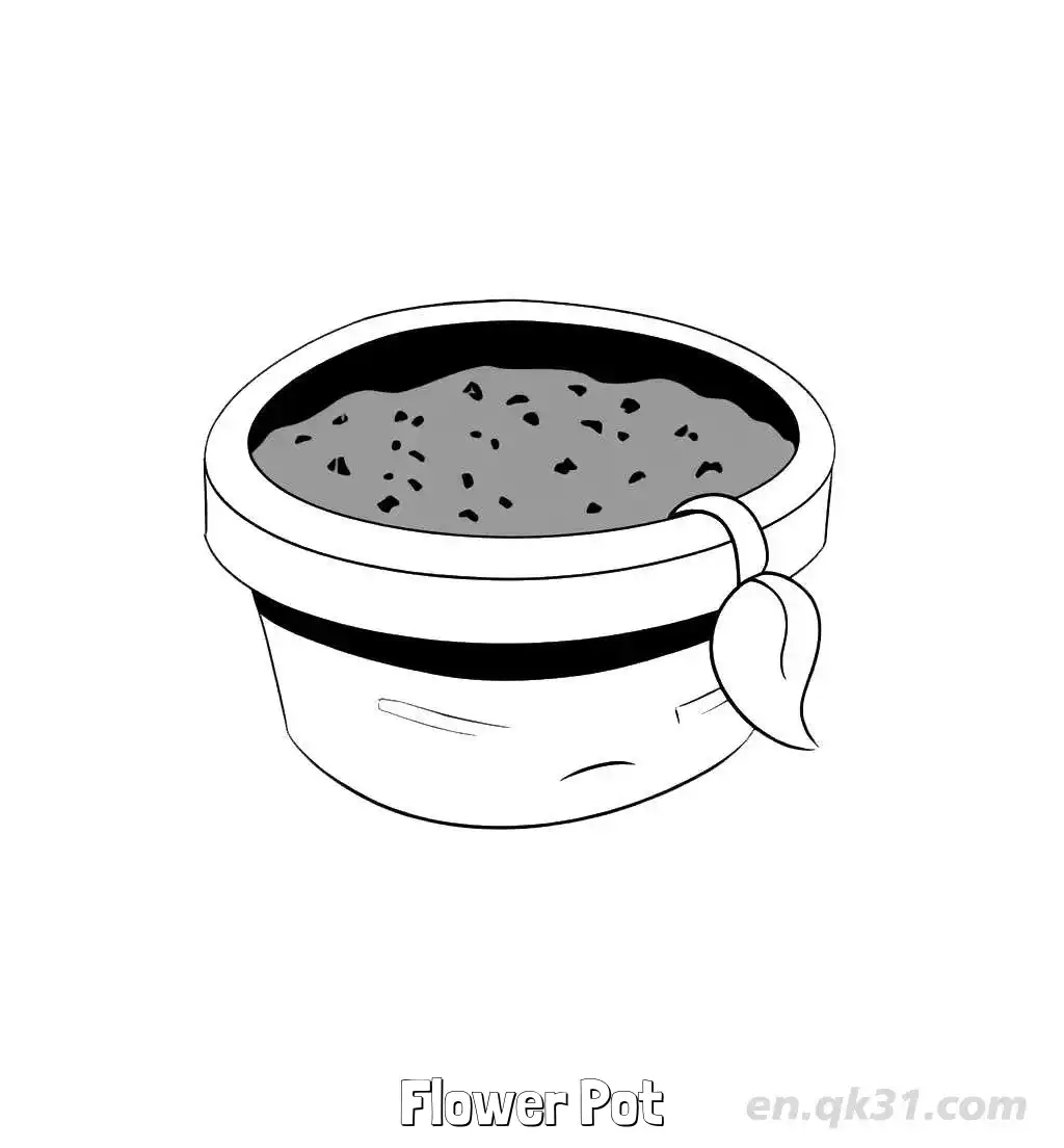 免费 花盆 简笔画 素描 涂鸦 - 免费可打印植物大战僵尸 下载PDF 简笔画涂色页