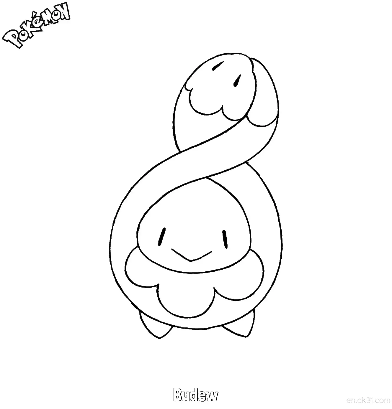 含羞苞简笔画 - 免费可打印宝可梦简笔画简笔画涂色画 – 为儿童和成人提供的免费可打印简笔画涂色画