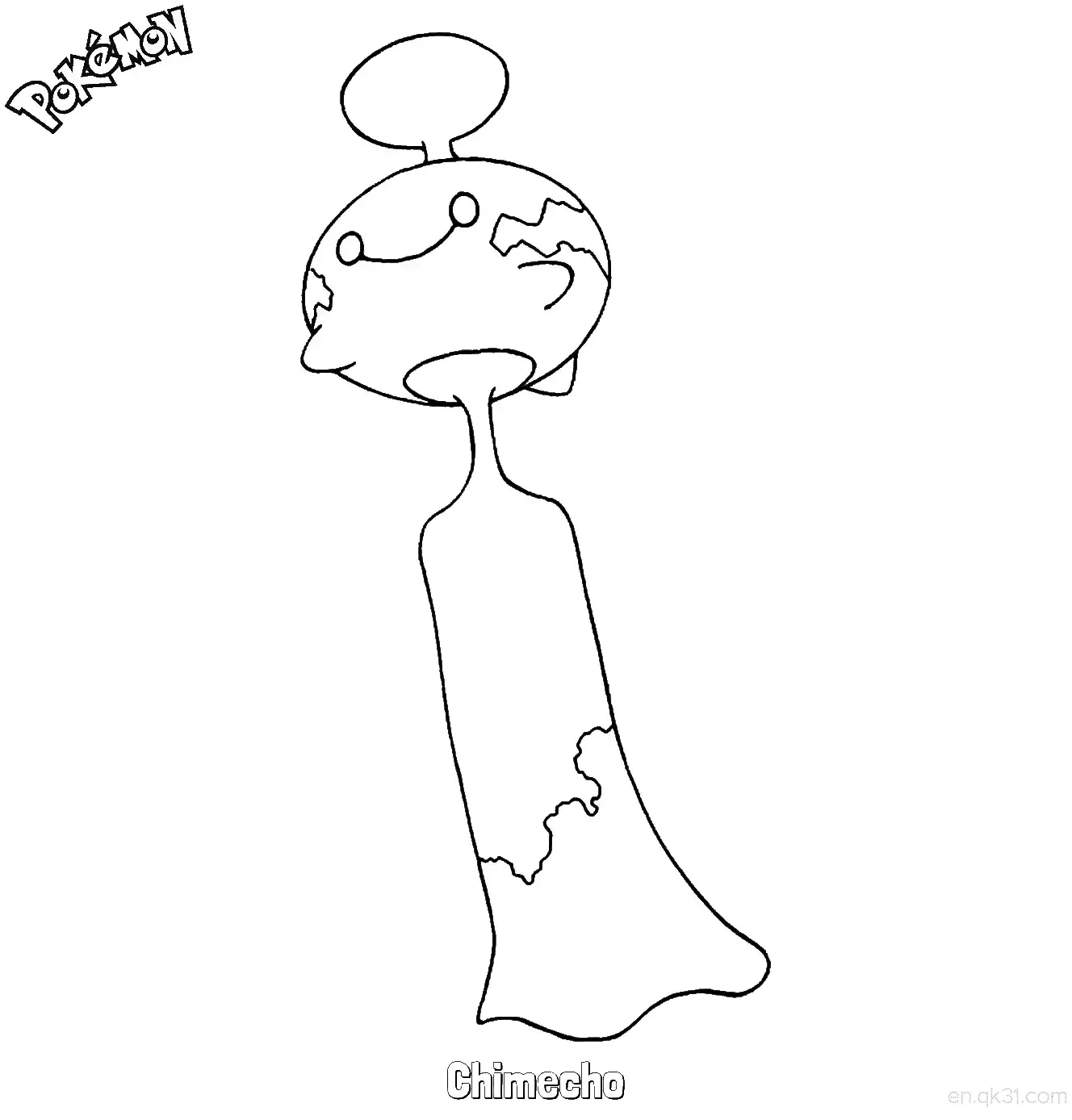 风铃铃简笔画 - 免费可打印宝可梦简笔画简笔画涂色画 – 为儿童和成人提供的免费可打印简笔画涂色画