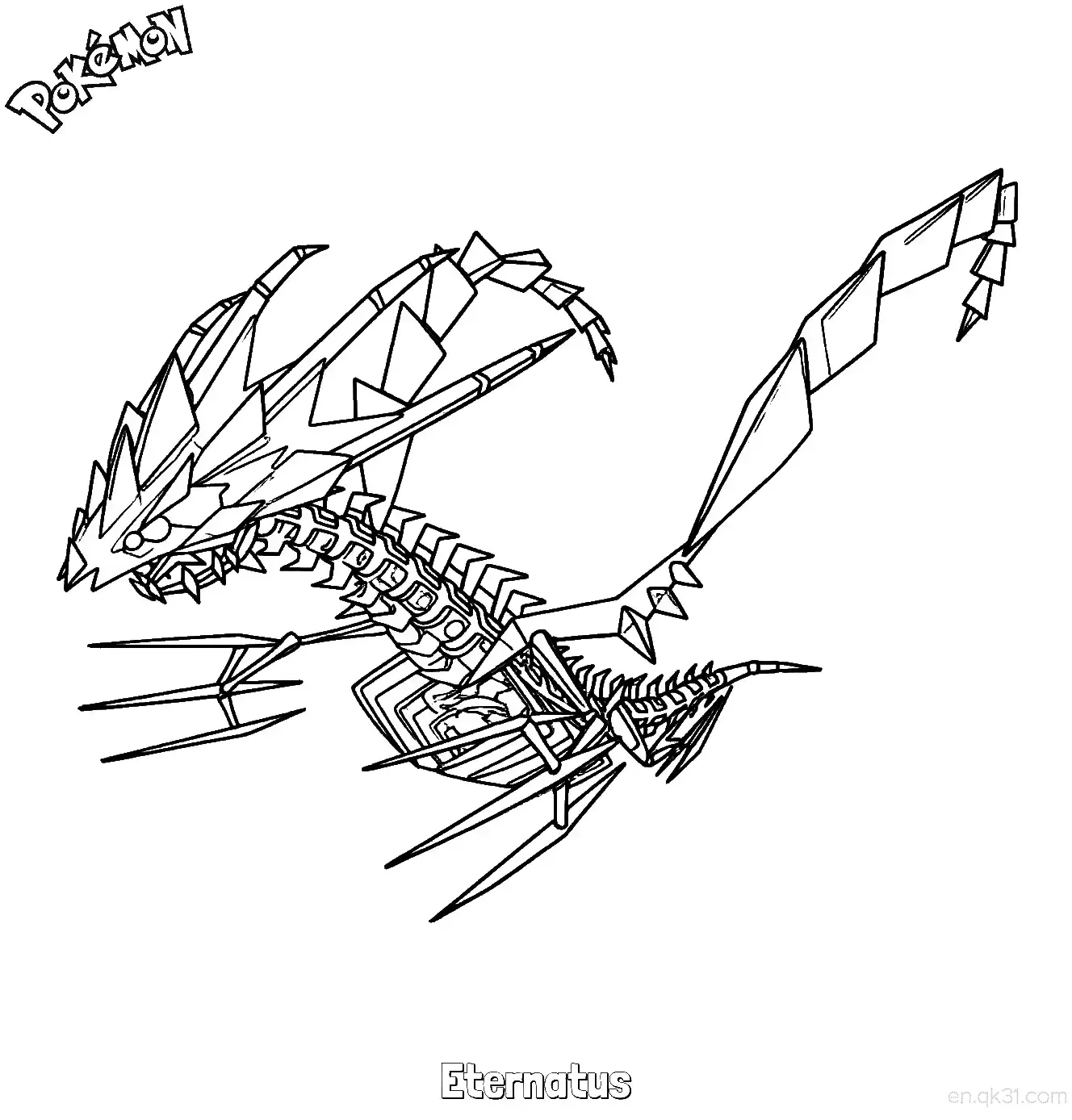 无极汰那简笔画 - 免费可打印宝可梦简笔画简笔画涂色画 – 为儿童和成人提供的免费可打印简笔画涂色画