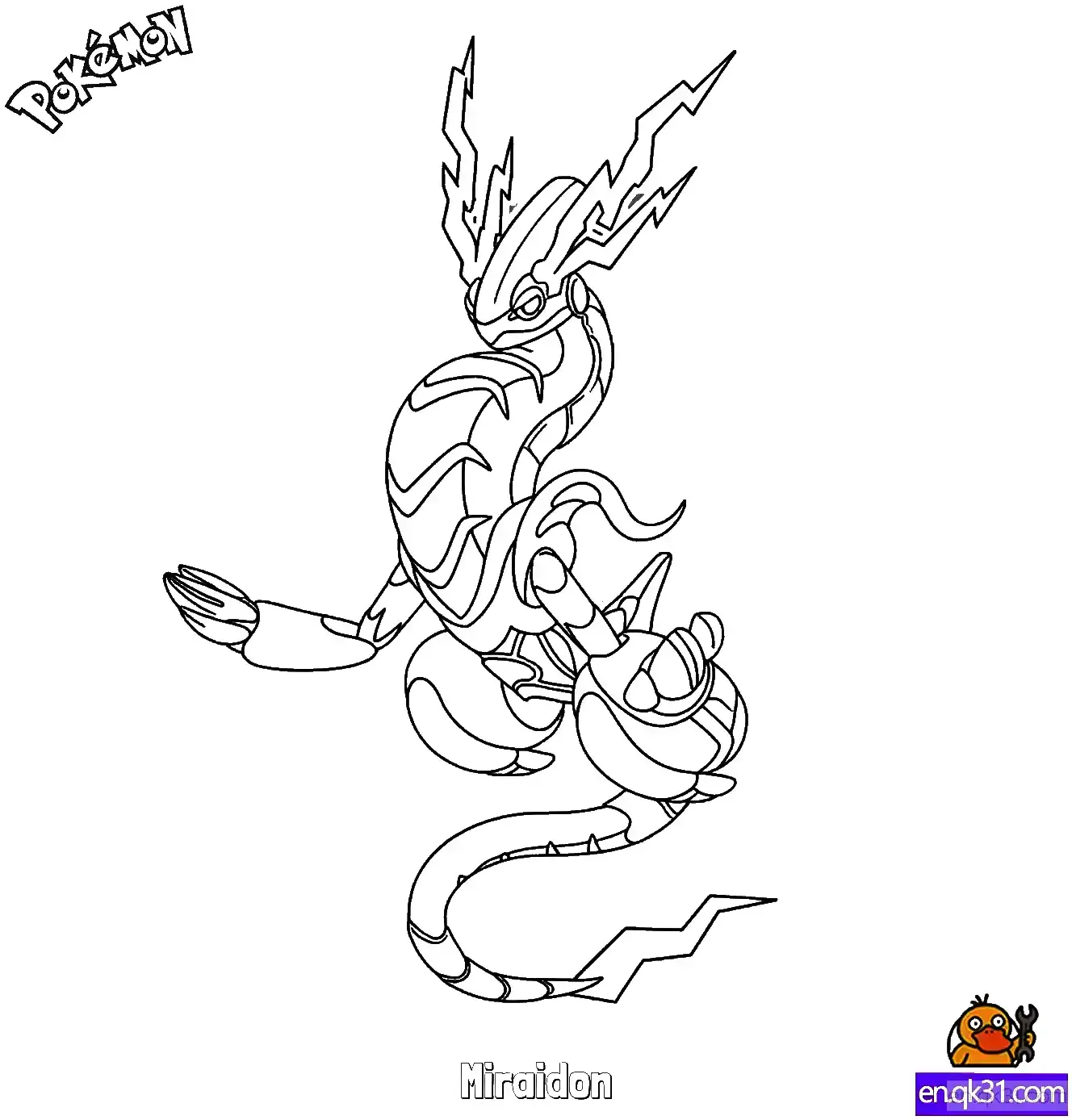 密勒顿简笔画 - 免费可打印宝可梦简笔画简笔画涂色画 – 为儿童和成人提供的免费可打印简笔画涂色画