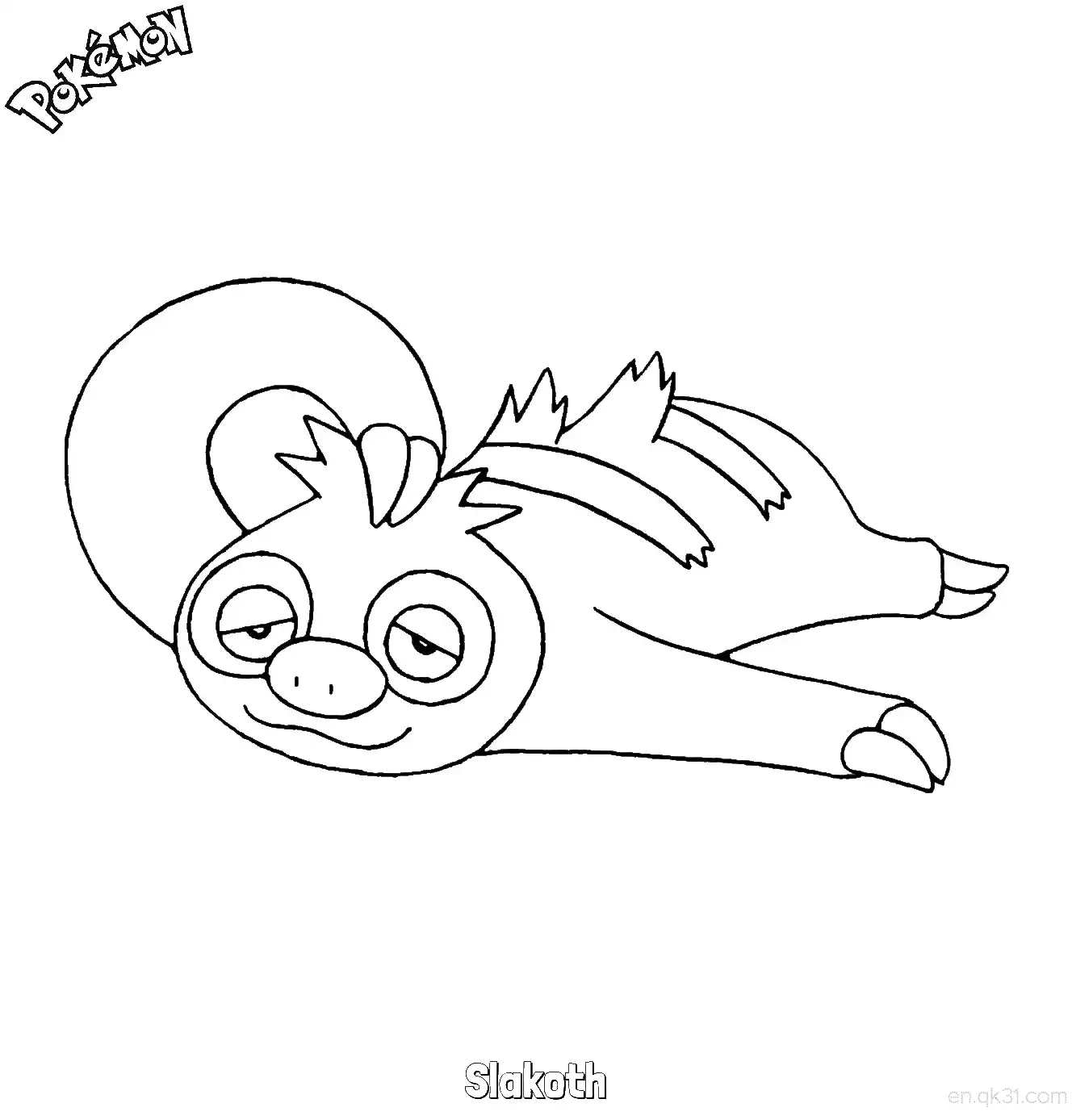懒人獭简笔画 - 免费可打印宝可梦简笔画简笔画涂色画 – 为儿童和成人提供的免费可打印简笔画涂色画
