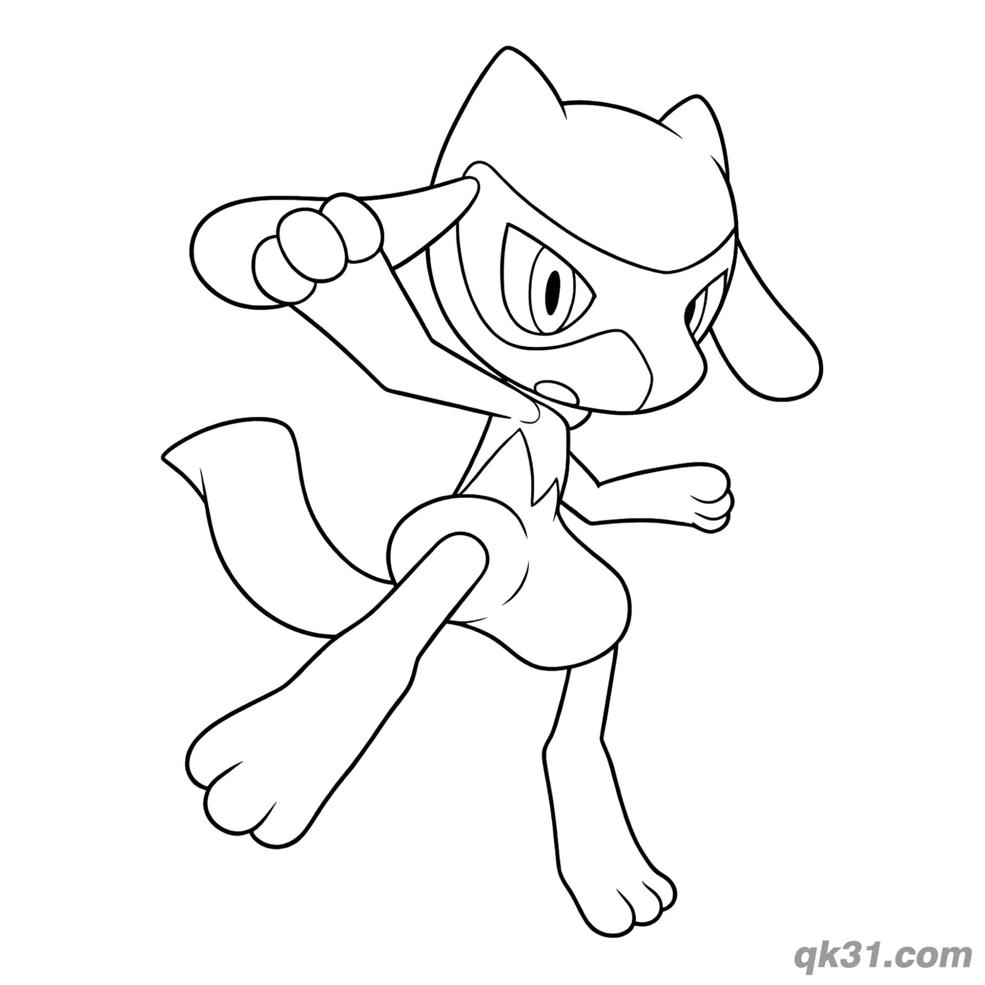免费 利欧路扶面罩惊讶简笔画涂色页 简笔画涂色页