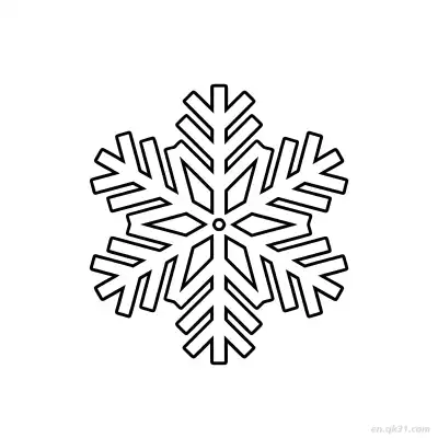箭簇雪花设计涂色页 – 免费可打印简笔画涂色画