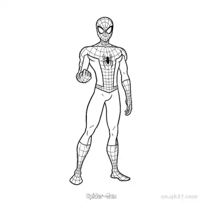 蜘蛛侠 24简笔画 素描 涂鸦 - 免费可打印 漫威简笔画 下载PDF – 免费可打印简笔画涂色画