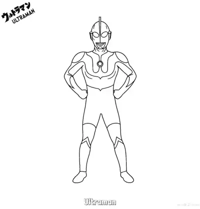 初代奥特曼 简笔画 素描 涂鸦 - 免费可打印奥特曼 下载PDF – 免费可打印简笔画涂色画