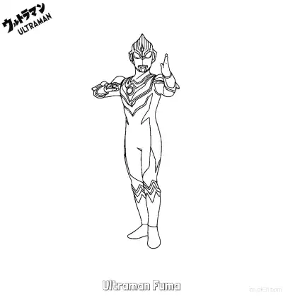 风马奥特曼 1简笔画 素描 涂鸦 - 免费可打印奥特曼 下载PDF – 免费可打印简笔画涂色画