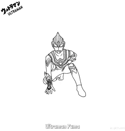 风马奥特曼 3简笔画 素描 涂鸦 - 免费可打印奥特曼 下载PDF – 免费可打印简笔画涂色画