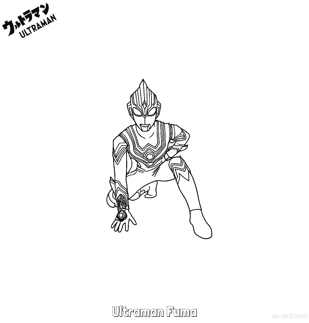 免费 风马奥特曼 3简笔画 素描 涂鸦 - 免费可打印奥特曼 下载PDF 简笔画涂色页